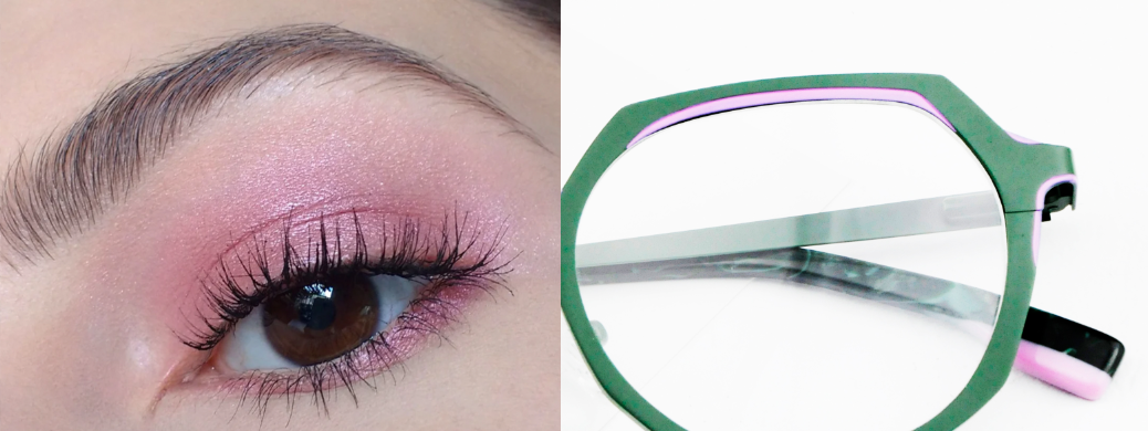 Metal eyewear design-eyeshadow