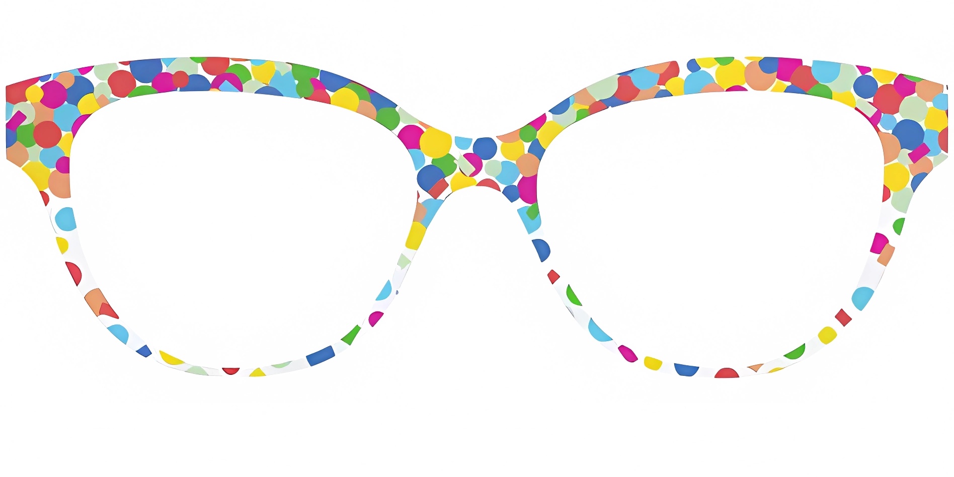 The colorway of eyewear